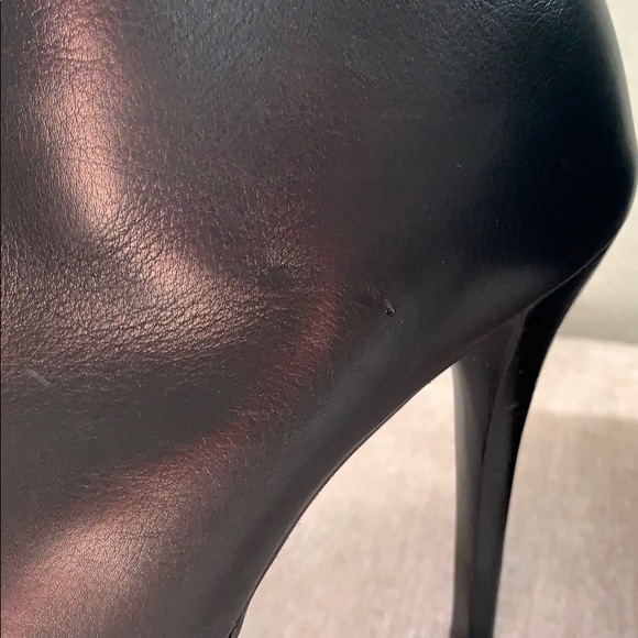 Stuart Weitzman Napa Leather Black Platform Gran Booties - Picture 5 of 12